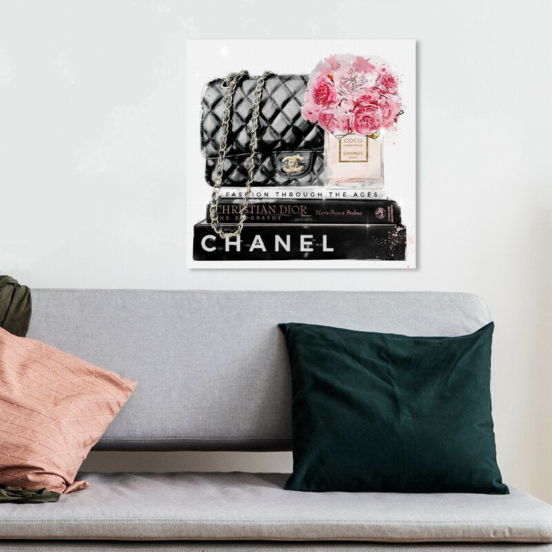 12" x 12" Fashion And Glam Elegant Essentials Paris Handbags - Wrapped Canvas Graphic Art