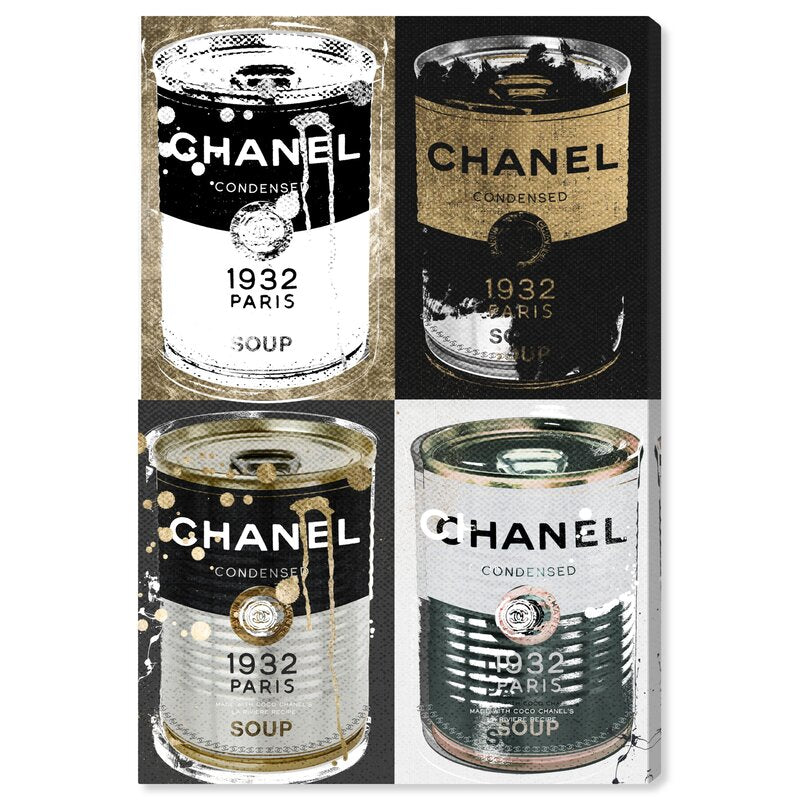 15" H x 10" W x 1.5" D Fashion And Glam Fashion Soup Pop Art Can - Wrapped Canvas Graphic Art