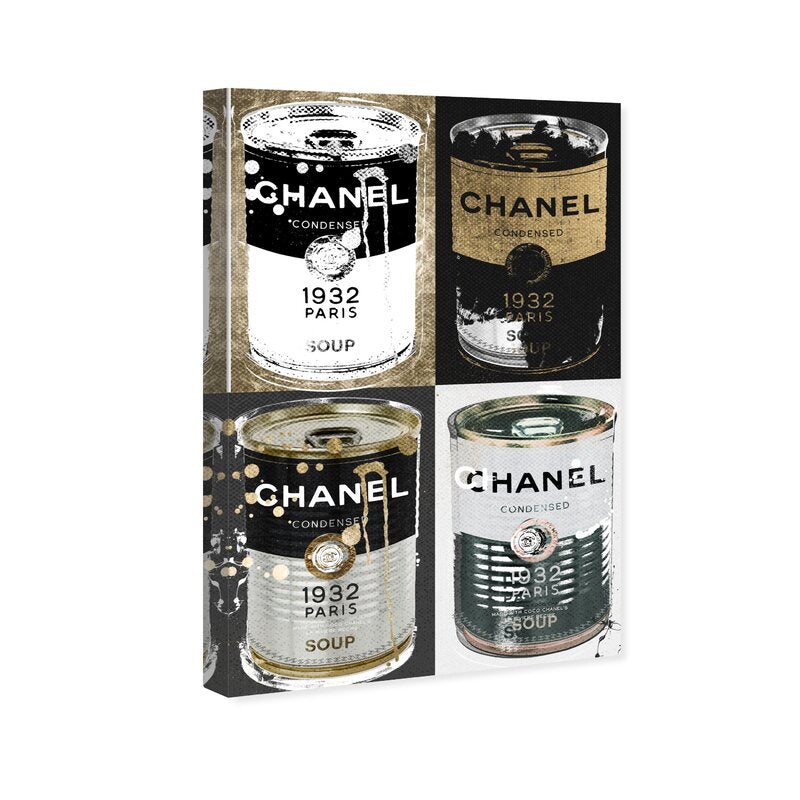 15" H x 10" W x 1.5" D Fashion And Glam Fashion Soup Pop Art Can - Wrapped Canvas Graphic Art