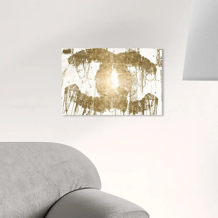 20" H x 30" W x 1.5" D Fashion And Glam Hey Lolita Gold, Glam Gold by Oliver Gal - Graphic Art on Canvas