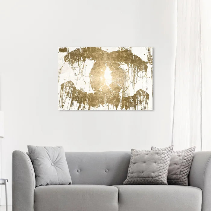 20" H x 30" W x 1.5" D Fashion And Glam Hey Lolita Gold, Glam Gold by Oliver Gal - Graphic Art on Canvas