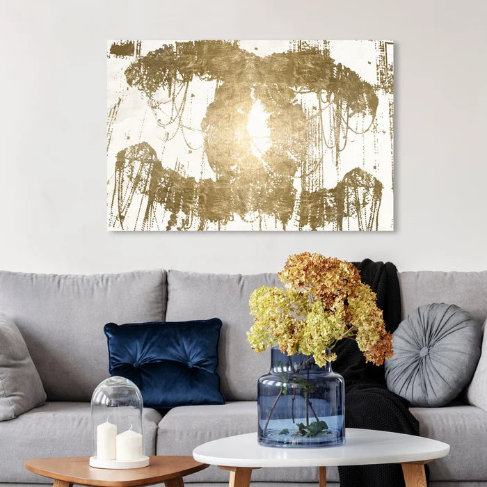 20" H x 30" W x 1.5" D Fashion And Glam Hey Lolita Gold, Glam Gold by Oliver Gal - Graphic Art on Canvas