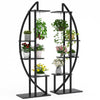 Black Fatos Rectangular  Multi-Tiered Plant Stand pc390