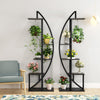 Black Fatos Rectangular  Multi-Tiered Plant Stand pc390