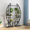 Black Fatos Rectangular  Multi-Tiered Plant Stand pc390