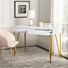Feemster 2 Drawer Writing Desk, White (#K1414)