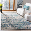 Felty Abstract Area Rug in Grey / Blue rectangle 5'3