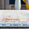 Load image into Gallery viewer, Rectangle 3&#39; x 5&#39; Felty Oriental Area Rug in Navy / Light Blue