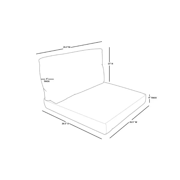 Fernando Sol 72 Outdoor™ - Piece Outdoor Cushion Cover 26.5'' W x 26.5'' D (Set of 10)
