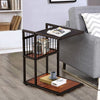 Ferrin Glass Top End Table with Storage (#K2318)