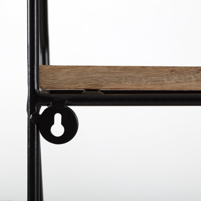 Black Fiecke 2 Piece Tiered Shelf KB720