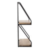 Black Fiecke 2 Piece Tiered Shelf KB720