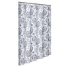 Blue Fieldon Cotton Floral Single Shower Curtain RA169