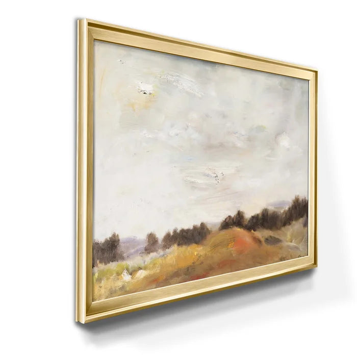14.5" H x 26.5" W x 1.5" D Fields Of Gold - Picture Frame Print on Canvas