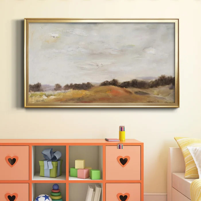 14.5" H x 26.5" W x 1.5" D Fields Of Gold - Picture Frame Print on Canvas