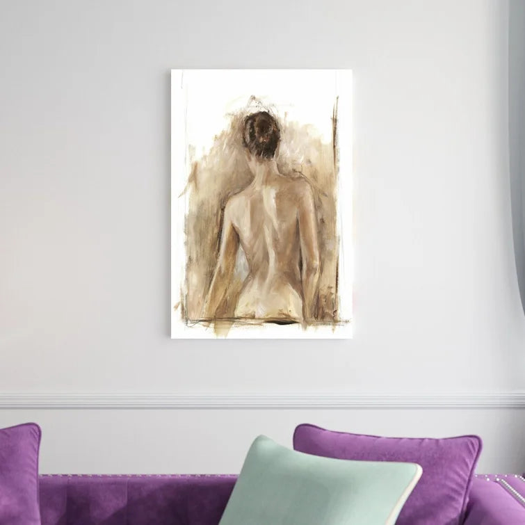 30" H x 20" W x 1.25" D Figure Painting Study I by Ethan Harper - Wrapped Canvas Print