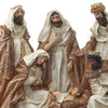 Filigree Robe Nativity on Stone, 10''