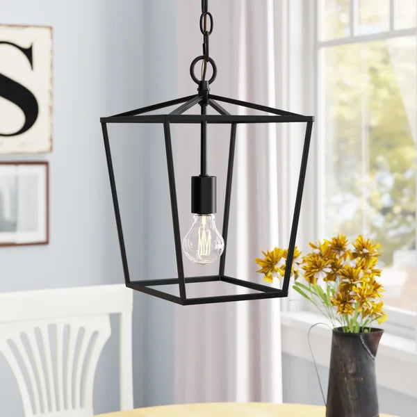 Black Finnick 1 - Light Lantern Geometric Pendant