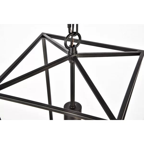 Black Finnick 1 - Light Lantern Geometric Pendant