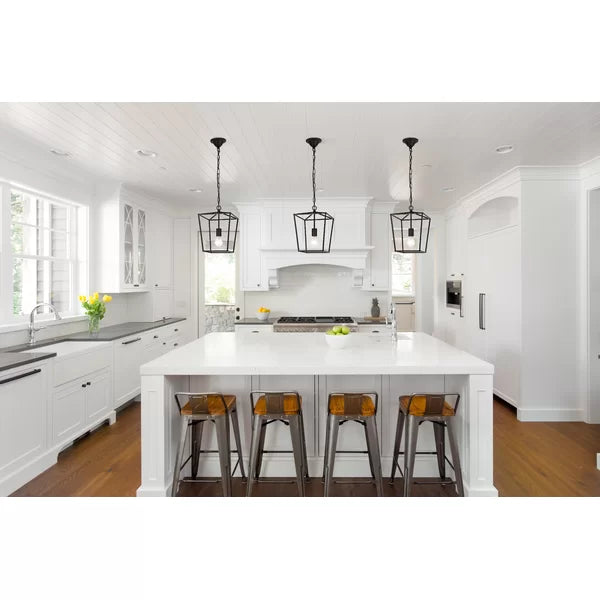 Black Finnick 1 - Light Lantern Geometric Pendant