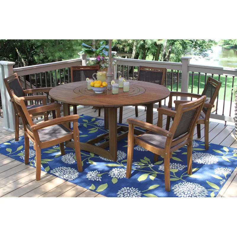 Fitzhugh Eucalyptus Solid Wood 8 - Person Dining Table