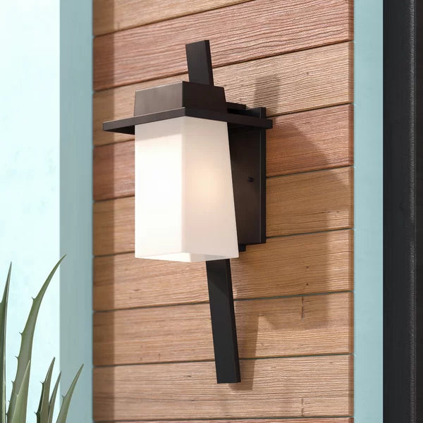 17.75" x 6.5" Fleming Architectural Bronze Outdoor Armed Sconce