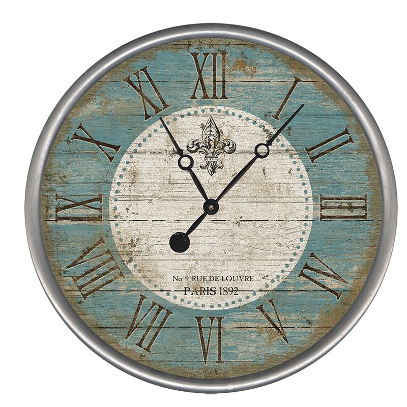 23" H x 23" W x 2.5" D Fleur Wall Clock (Part number: CLPP-SN-5031) SHB323