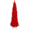 Flocked Red Fir 6.5' Lighted Artificial Fir Christmas Tree