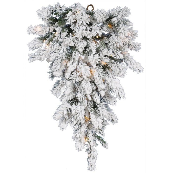 36" Flocked Snow Ridge Teardrop (#K5903)