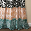 Damask/Floral Semi-Sheer Rod Pocket Curtain Panels (Set of 2) #CR1161