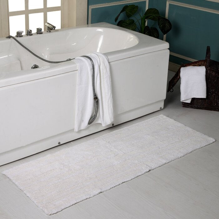 22'' x 60'' White Florencia Bath Rug