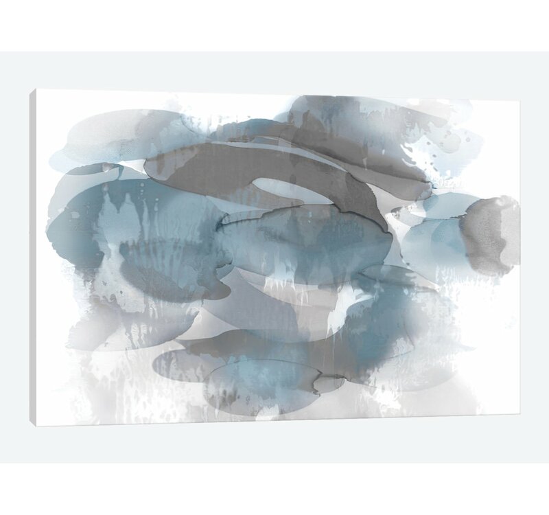 12" H x 18" W x 1.5" D Flow I by Kristina Jett - Wrapped Canvas Graphic Art KB2383-A6-B3-P1