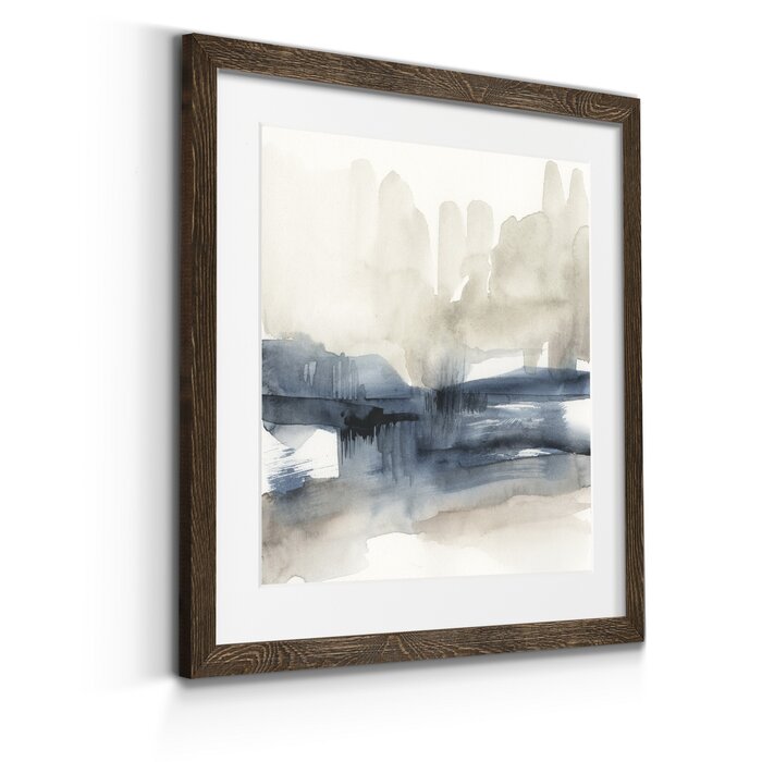 27.5" H x 27.5" W x 1.5" D Fog On The Horizon III - Picture Frame Painting
