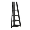 Black Fossum 63.18'' H x 29.72'' W Corner Bookcase