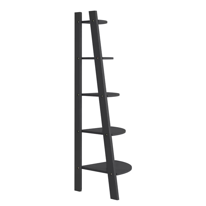 Black Fossum 63.18'' H x 29.72'' W Corner Bookcase