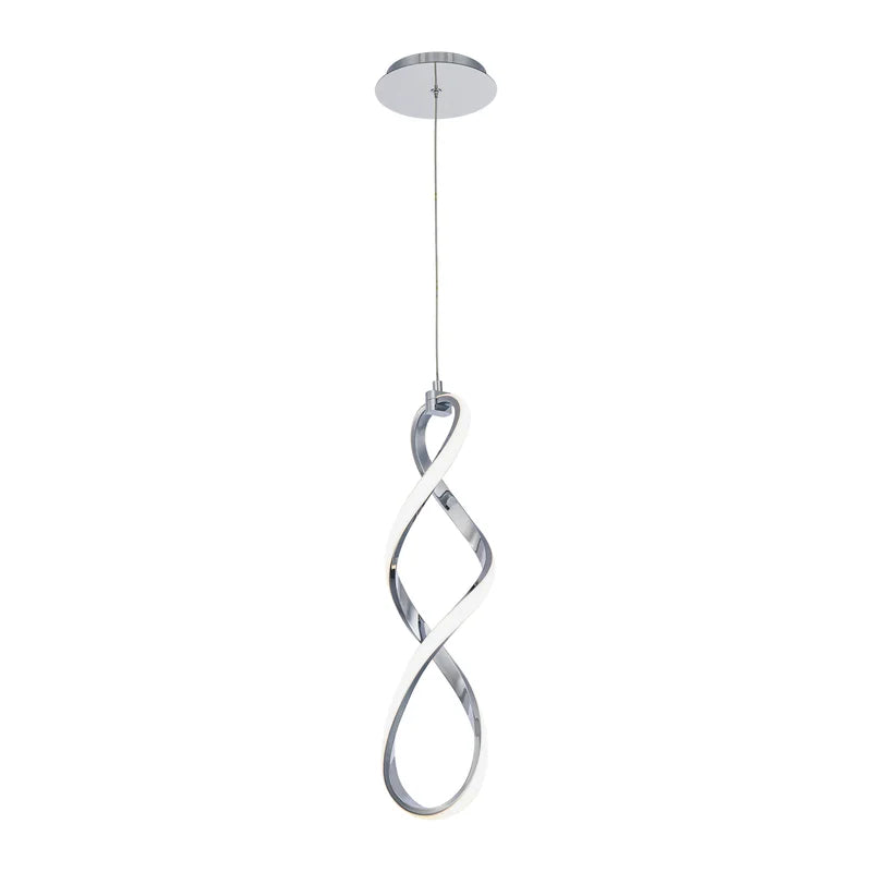 21" W x 5'' D x 20.5'' H Fralick 1 - Light Unique Geometric LED Pendant