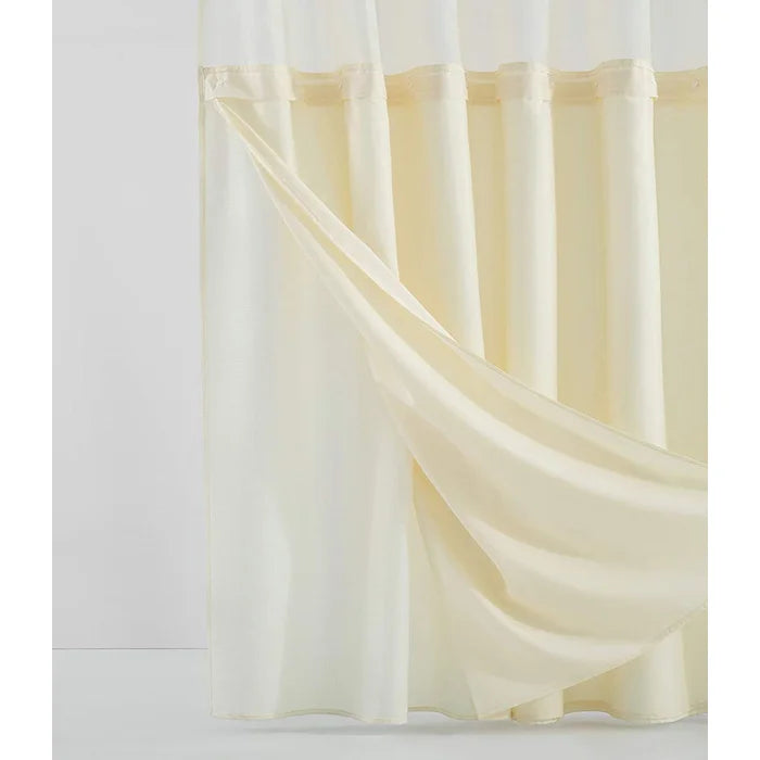Franklynn 2 Piece Solid Color Shower Curtain Set