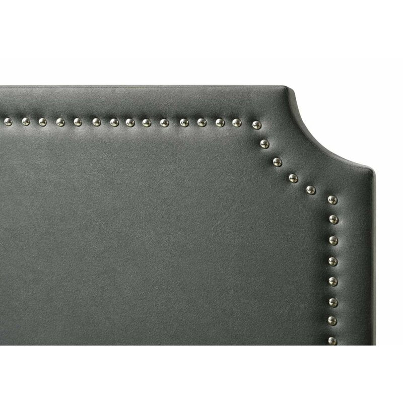Dark Gray Fredson Full / Double Upholstered Low Profile Standard Bed CYB844