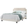 Beige Fredson King Upholstered Low Profile Standard Bed CYB960