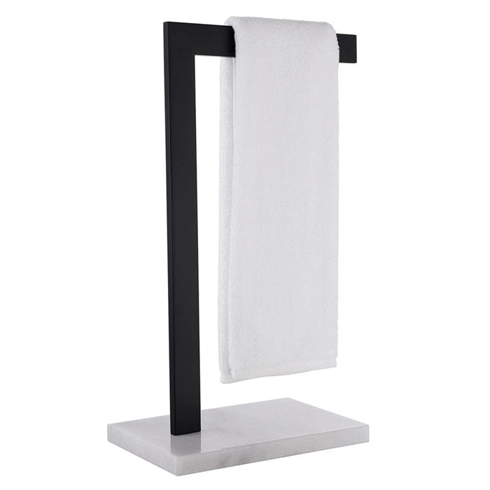 Matte Black Free Standing Towel Stand Salvage & Co Indy