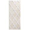 Bone Freida Long Trellis Rectangular 100% Cotton Non-Slip Geometric Bath Rug