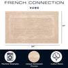 French Connection Hearn Rectangle Cotton Blend Bath Rug 17