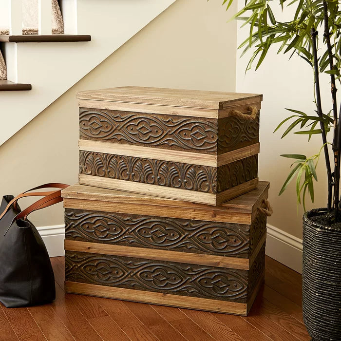13.88" H x 23.5" W x 13.25" D Frenchboro Accent Trunk