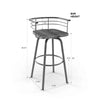 Friedell Bar Swivel Stool, Set of 2 (in 2 BOXES)