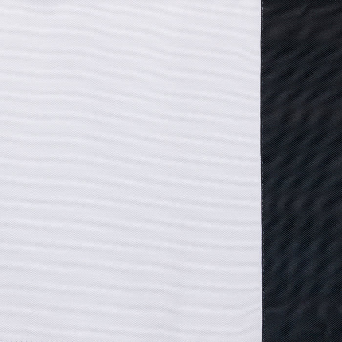 27"W x 64"L White/Black Frontera Blackout Roman Shade