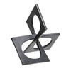 Black Fulk Linked Square Decor Sculpture, 5.5'' x 9'' x 9''