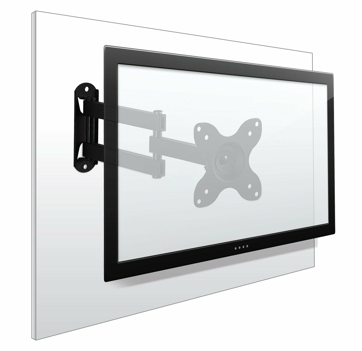 Black Full Motion TV Wall Mount for 19"-40" Screens K7772