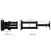 Black Full Motion TV Wall Mount for 19