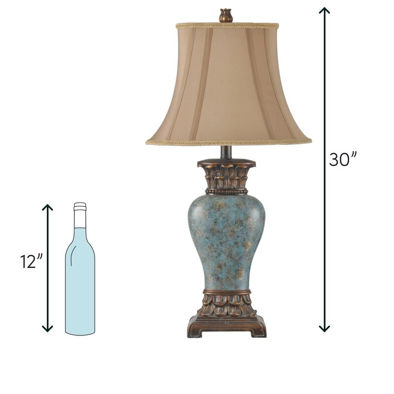 Blue//Bronze Fullilove 30" Table Lamp KB1188-A6-B4-P2