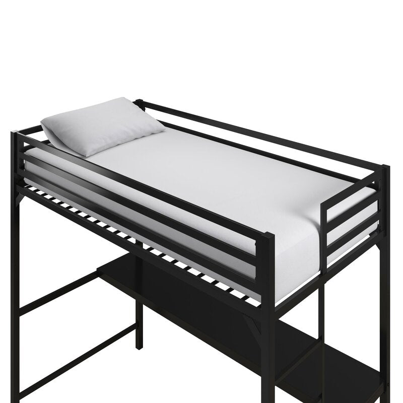 Full Furse Metal Loft Bed with Built-in-Desk by Isabelle & Max™